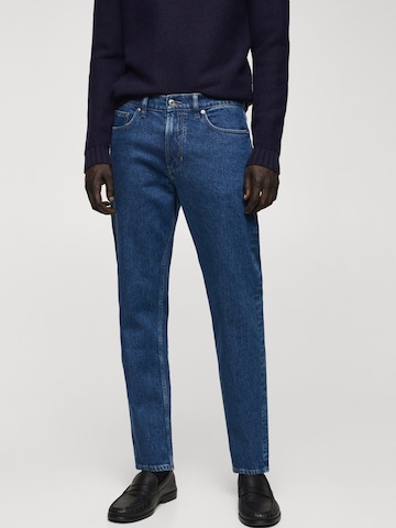 MANGO MAN Regular Jeans 'BEN' in Blauw: voorkant