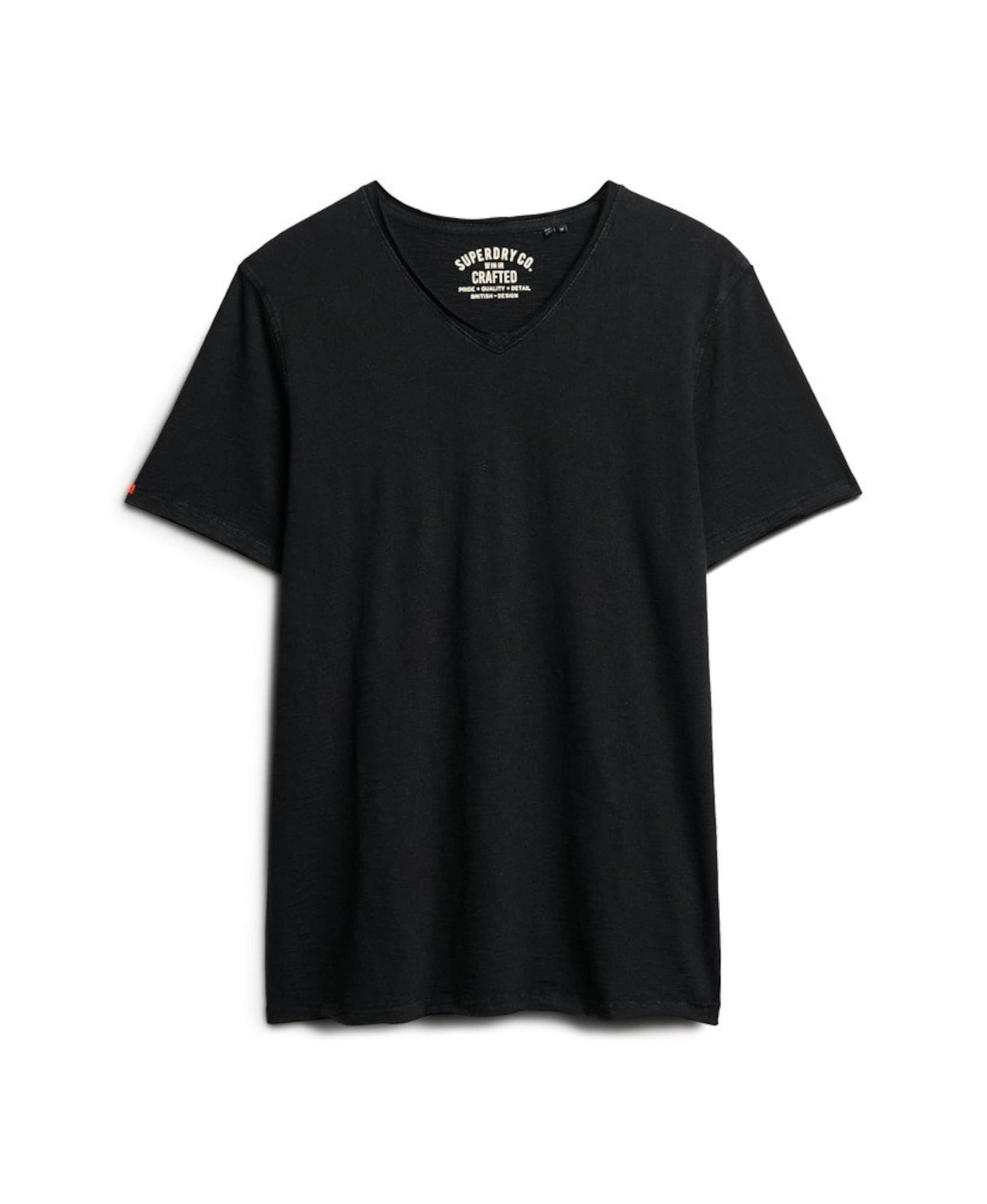 T-Shirt Superdry en noir : devant