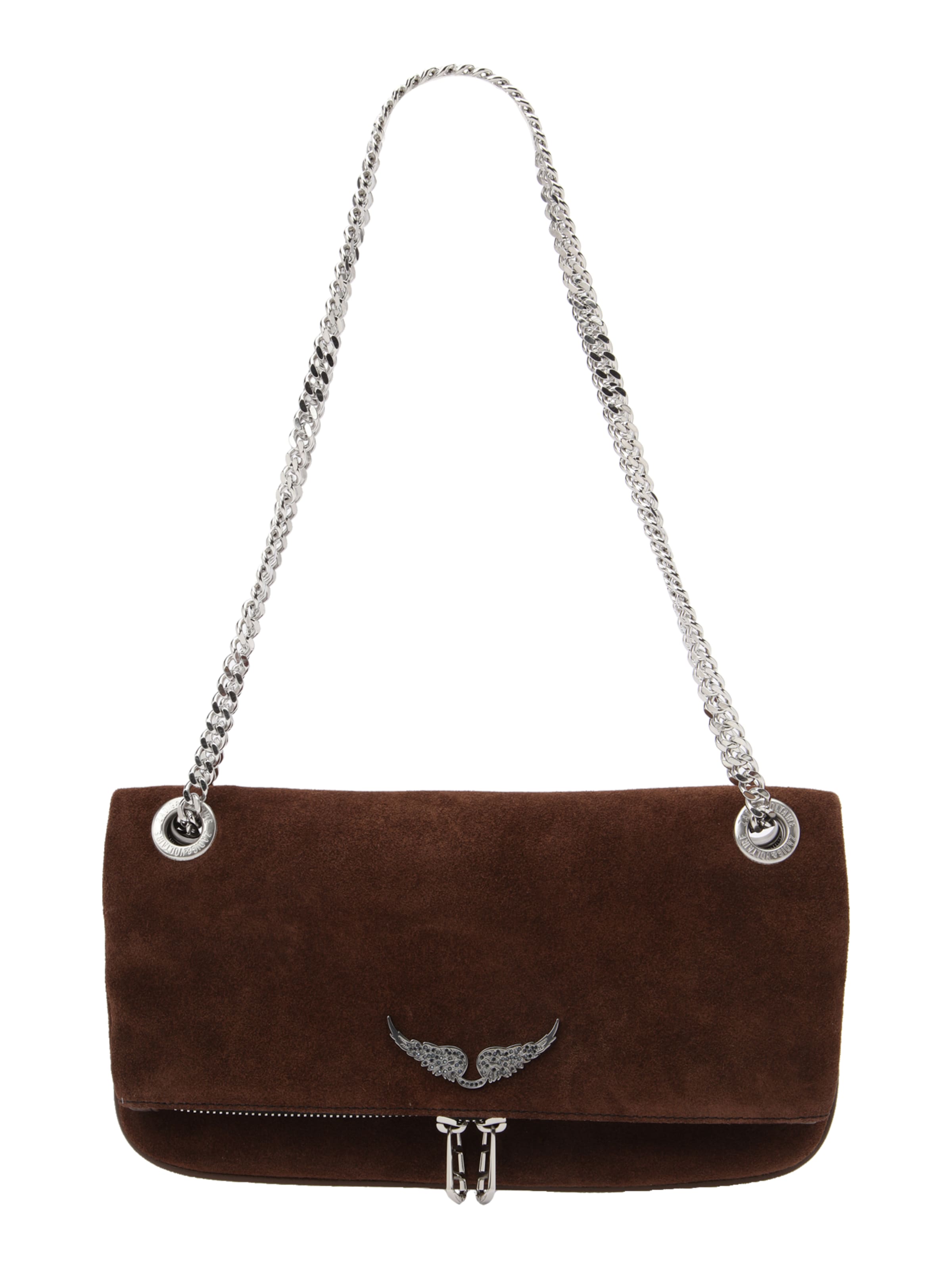 Zadig & Voltaire Clutch 'ROCK II' i brun: forside