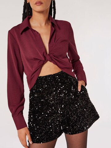 Regular Pantalon Apricot en noir : devant