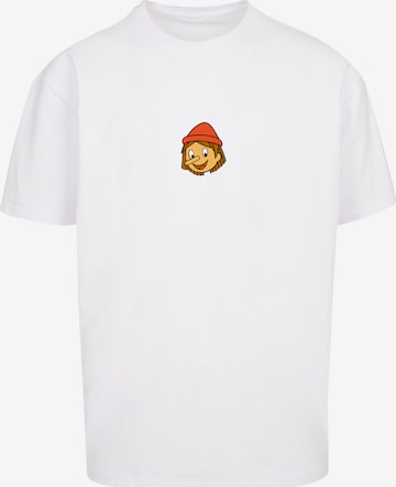T-Shirt 'Heroes of Childhood Pinocchio' F4NT4STIC en blanc : devant