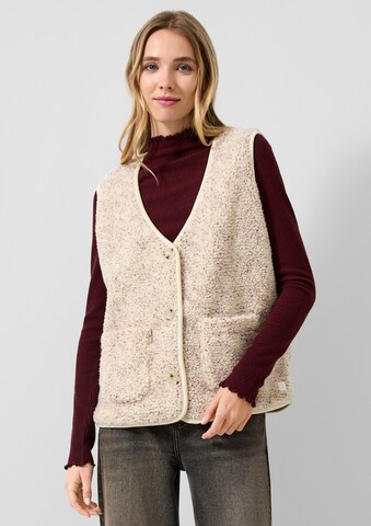 QS Vest in Beige: front