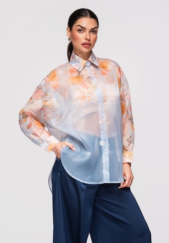 Ombre Bluse 'SH-E0028' in Blau: Vorderseite
