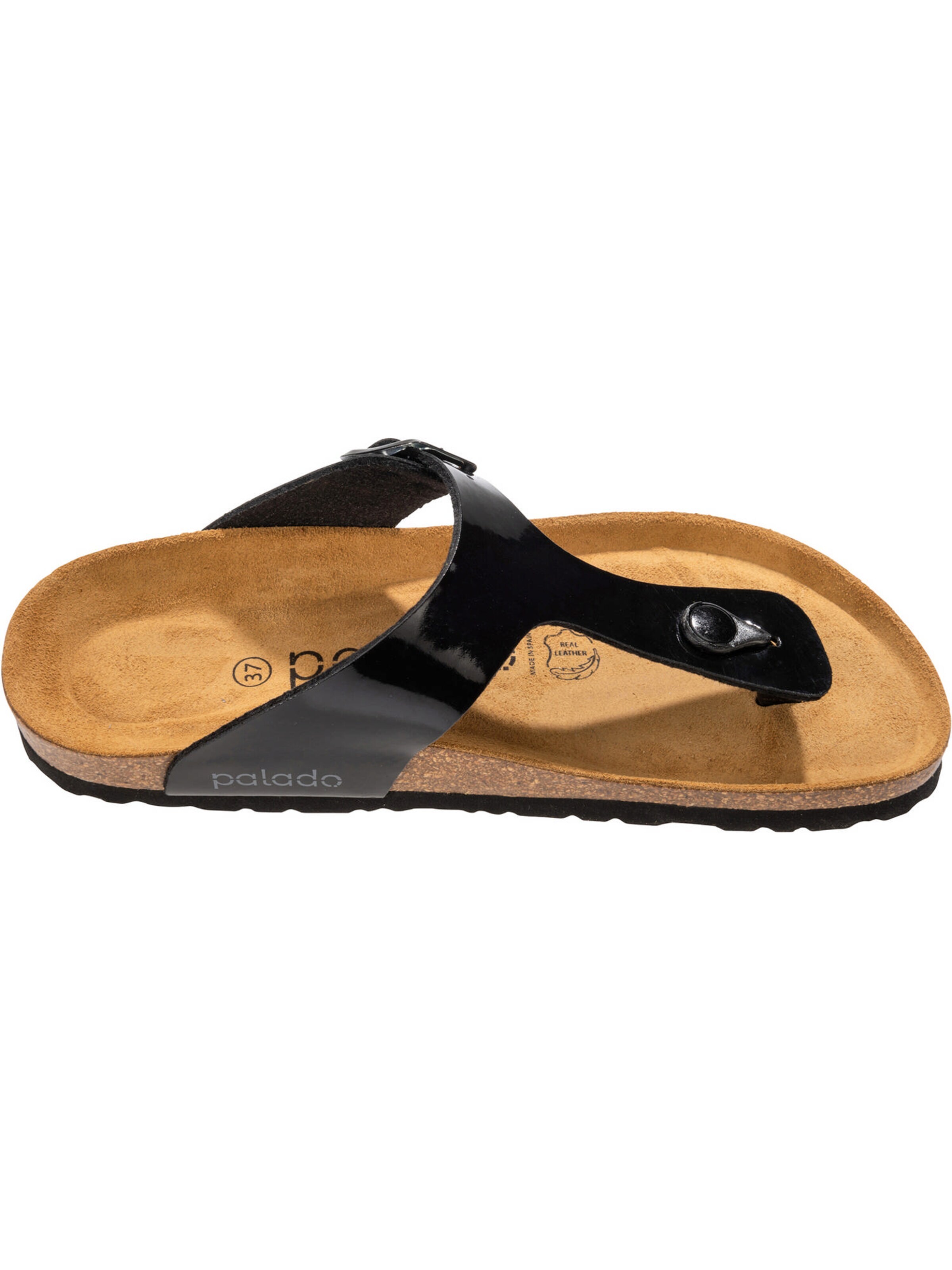 Palado - Sandalias de dedo 'Kos Lack' en negro