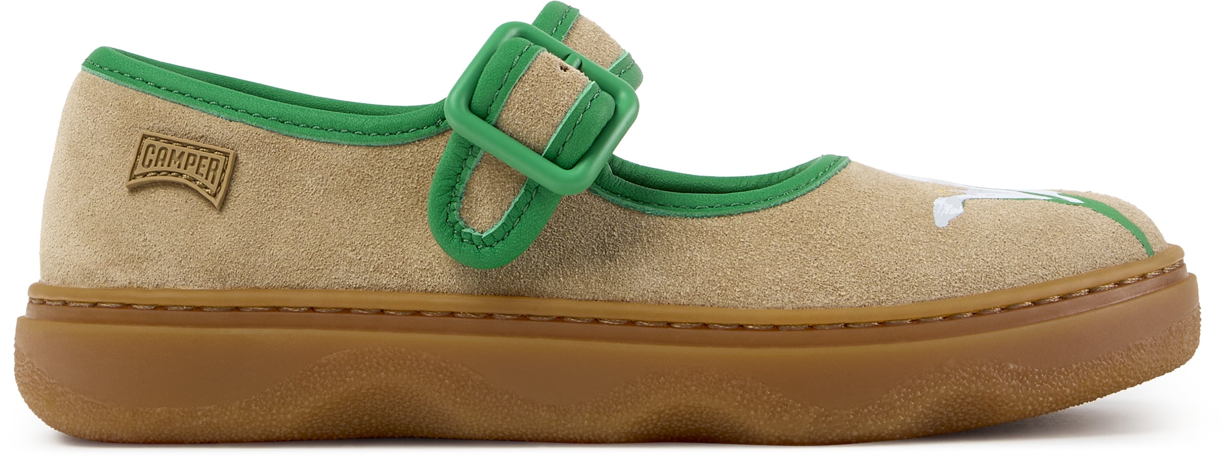 CAMPER Ballerina's 'Kiddo' in Groen