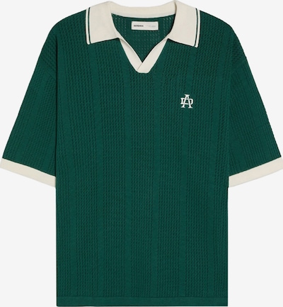Bershka Paita koossa XS värissä tummanvihreä / villanvalkoinen, Tuotenäkymä