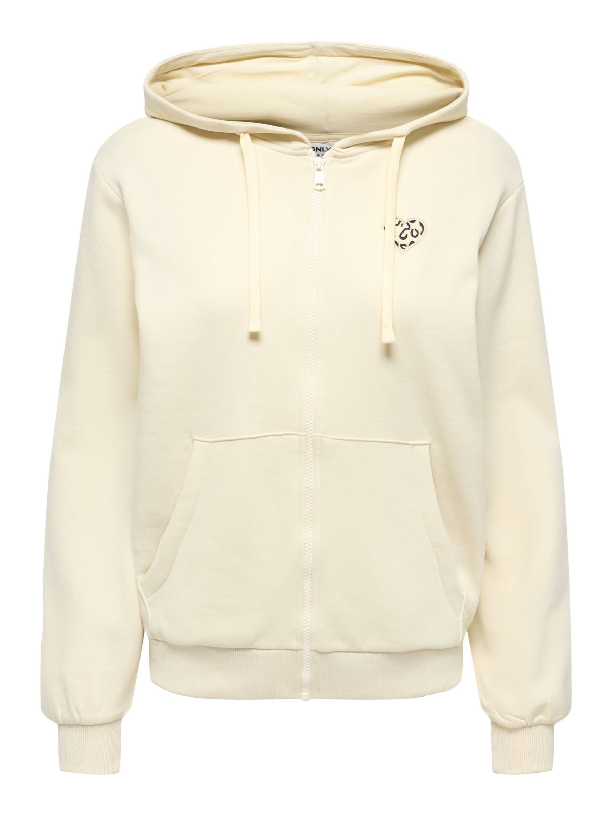 Veste de survêtement 'ONLJo' ONLY en beige : devant
