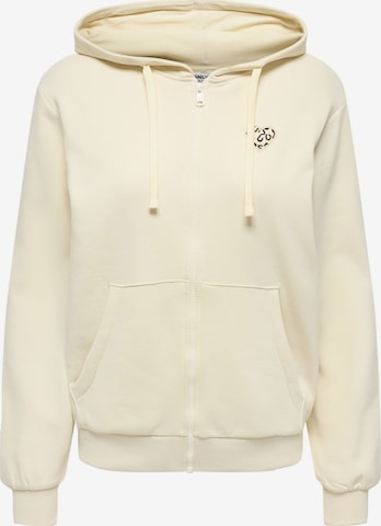 Veste de survêtement 'ONLJo' ONLY en beige : devant