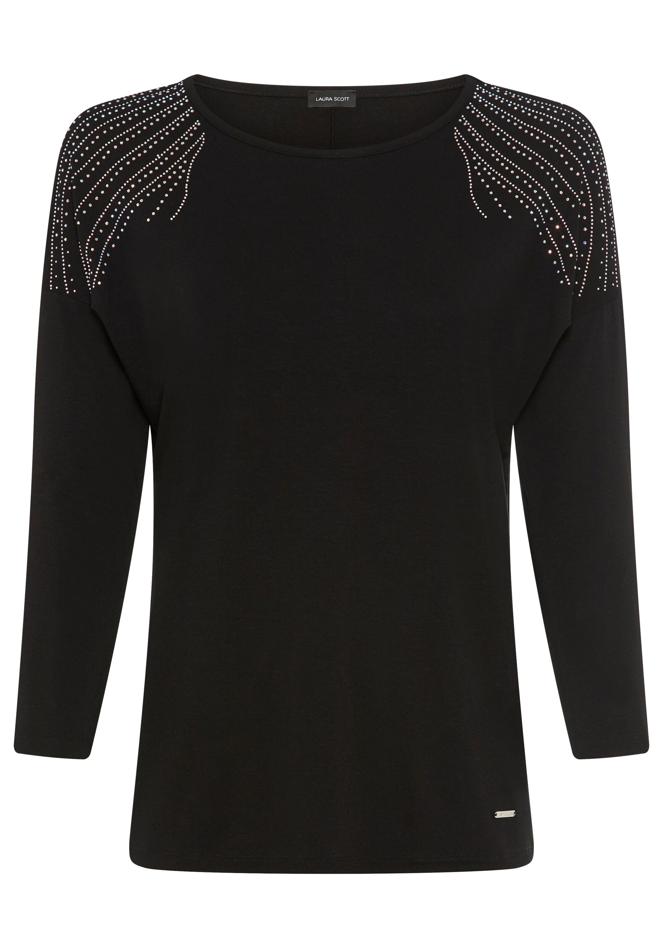 LAURA SCOTT Shirt in XXS-XS in schwarz, Produktansicht