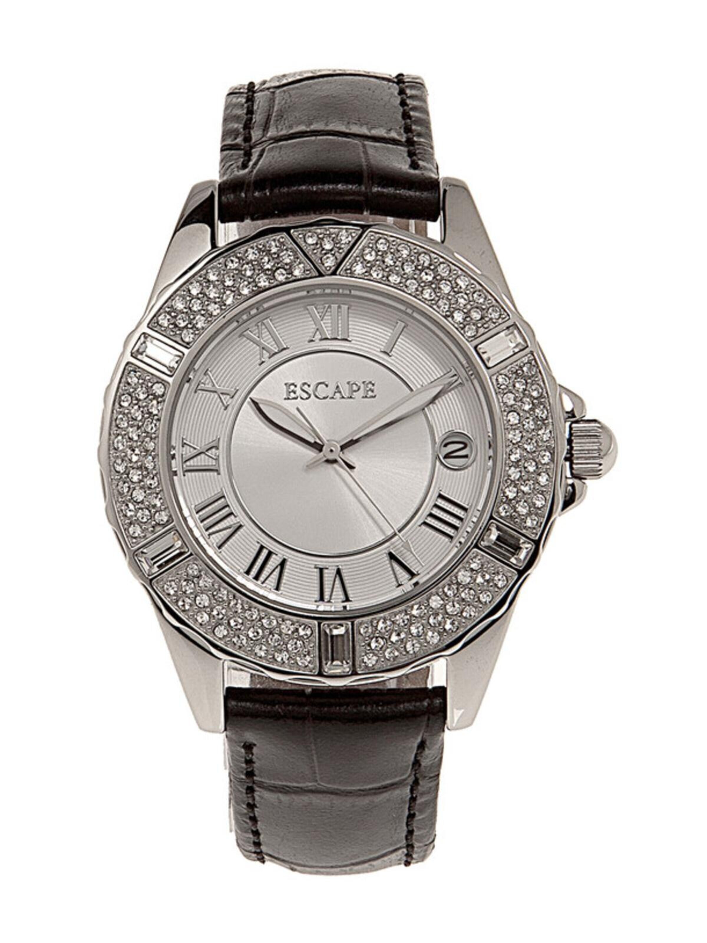 Orologio analogico di Escape in argento: frontale