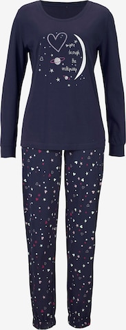 VIVANCE Pyjama in Blauw: voorkant