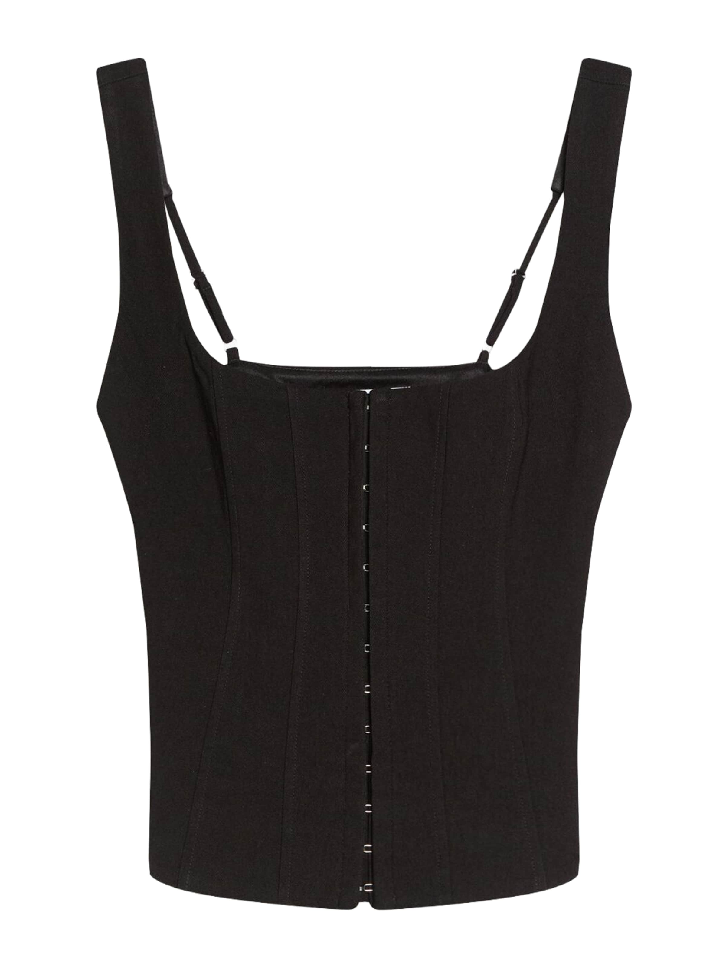 Bershka Топ в черно: отпред