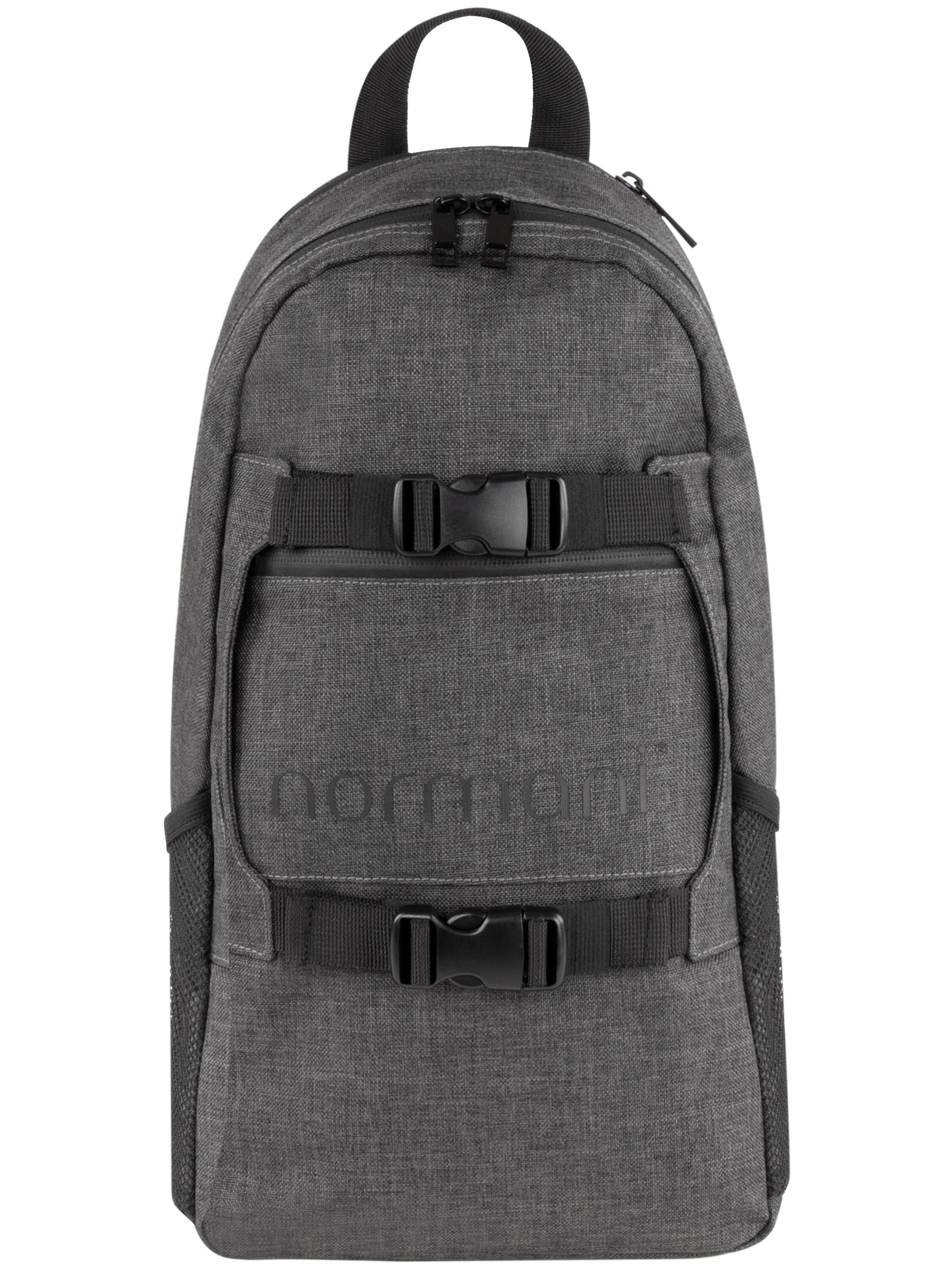 normani Rucksack  ' Nagano ' in Grau: Vorderseite