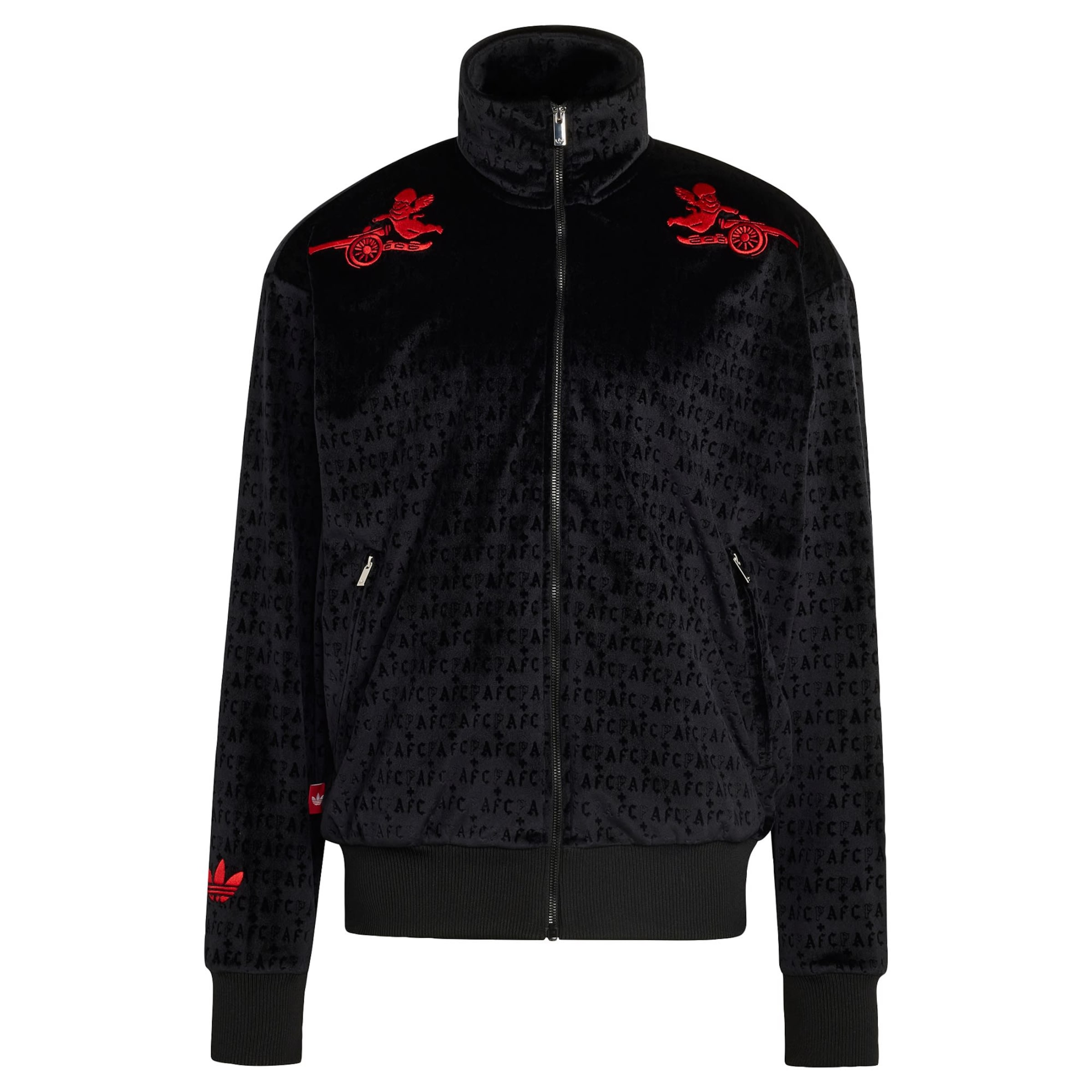 ADIDAS PERFORMANCE Trainingsjack 'Arsenal FC Places+Faces' in Zwart: voorkant