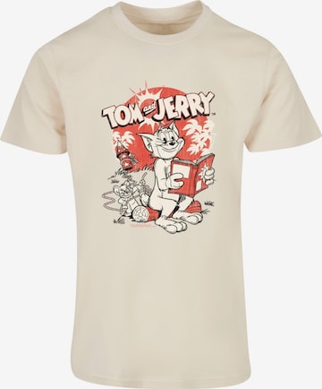 T-Shirt 'Tom And Jerry - Rocket Prank' ABSOLUTE CULT en beige : devant