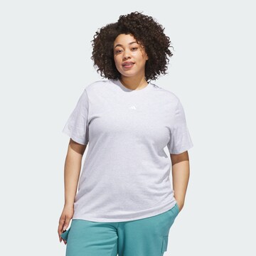 ADIDAS SPORTSWEAR - Camisa funcionais 'Essentials' em cinzento: frente