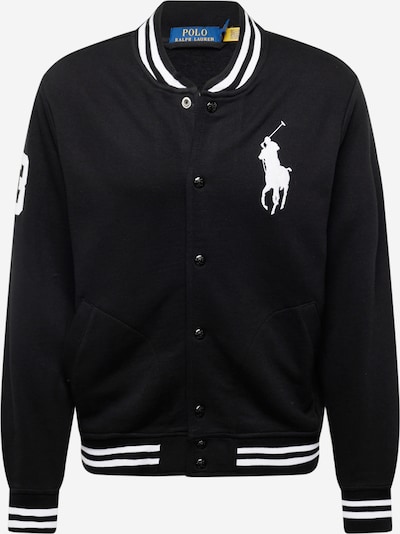 Polo Ralph Lauren Gornji dio trenirke u crna / bijela, Pregled proizvoda