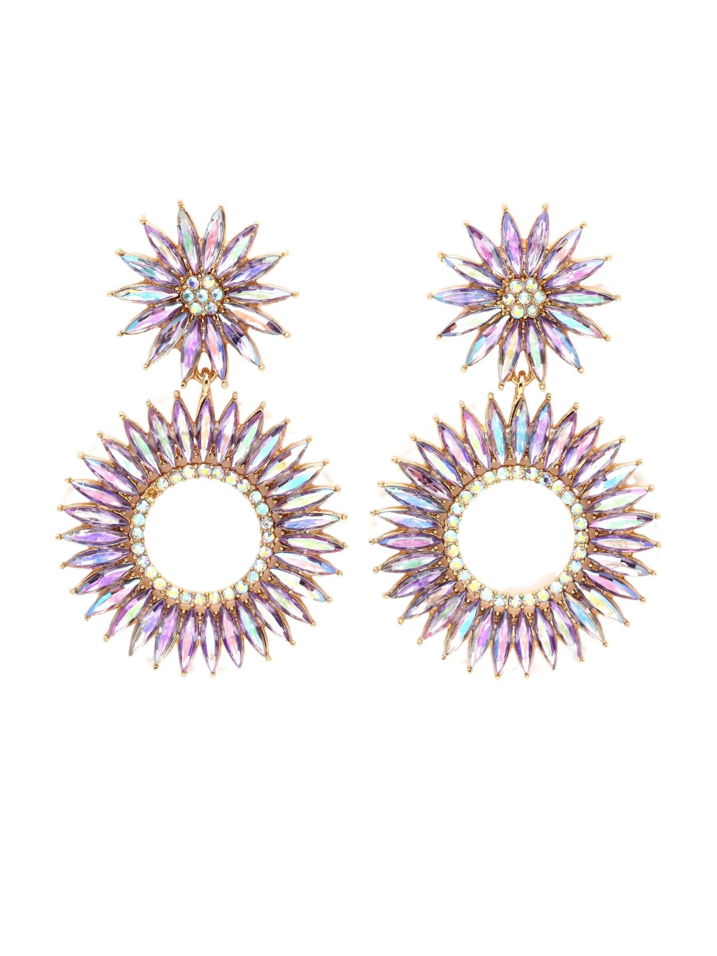 AVANT-GARDE PARIS Earrings 'Circled' in Mixed colors: front
