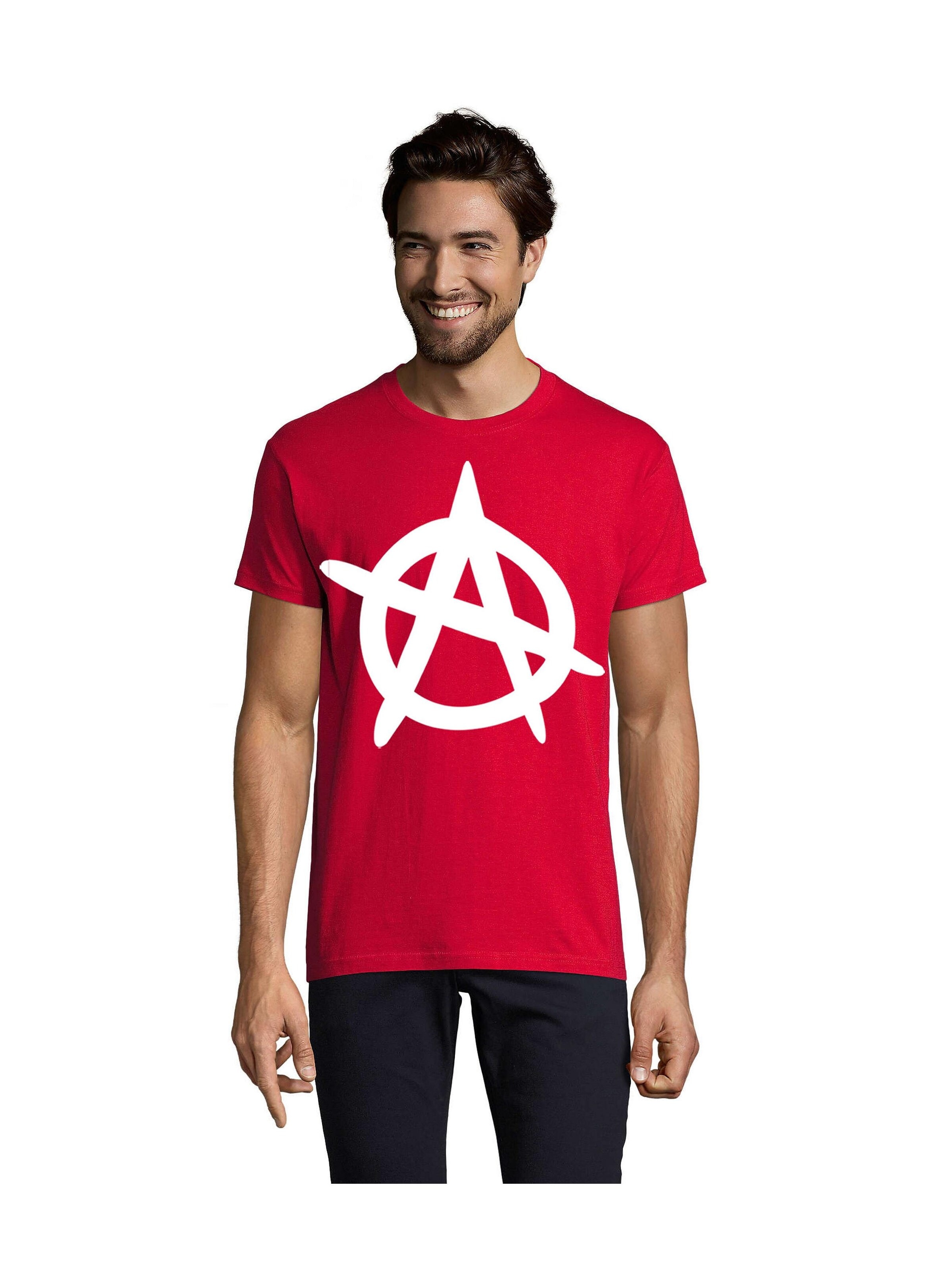 Blondie & Brownie Shirt 'AnarchyA'‌‌‌‌ in 5XL in rot, Produktansicht