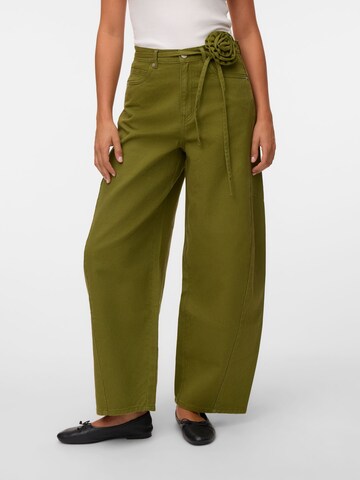 VERO MODA - Barrel Vaquero 'VMKaitlin' en verde: frente