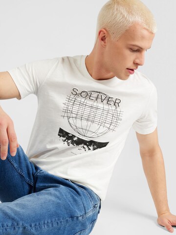 s.Oliver T-shirt i vit