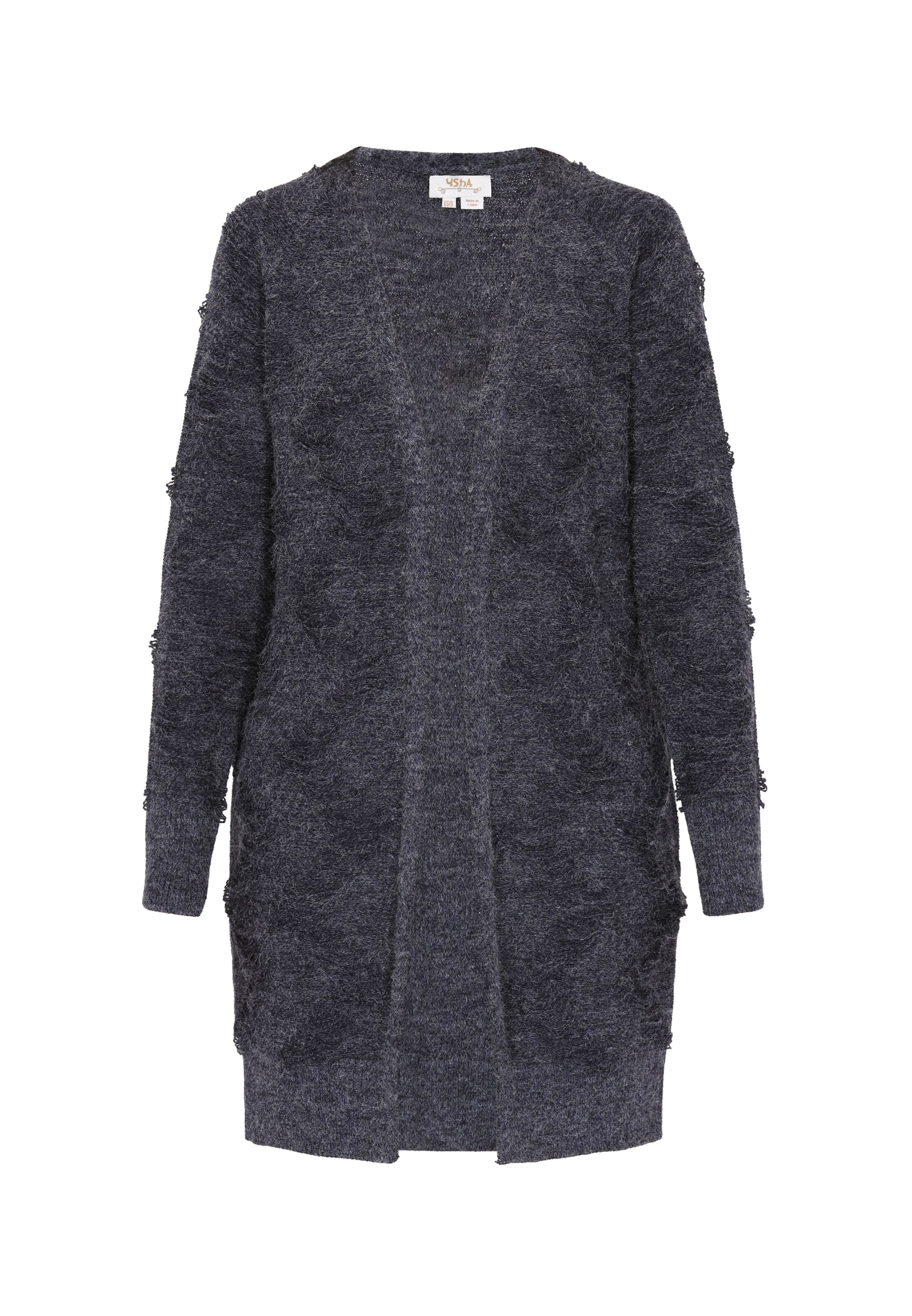 usha FESTIVAL Strickjacke in Grau: Vorderseite