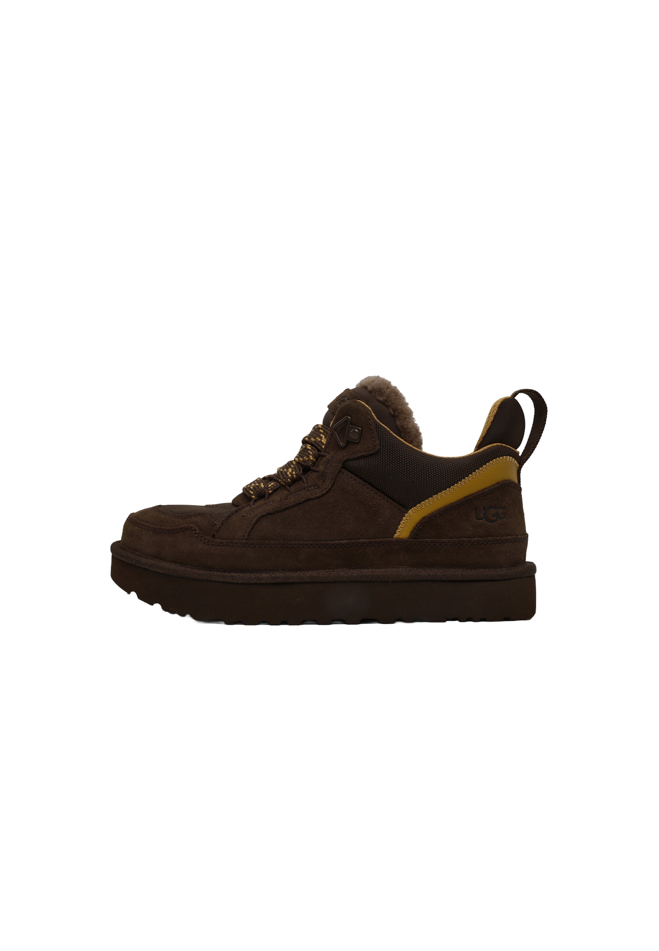 UGG - Botas com atacadores 'Lowmel' em castanho: frente