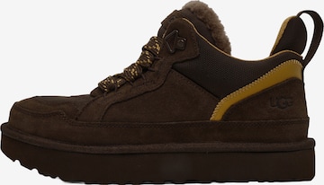 UGG - Botas com atacadores 'Lowmel' em castanho: frente
