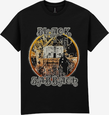 T-Shirt 'Black Sabbath Black Sabbath Debut Cracked T-Shirt' BLACK SABBATH en noir : devant