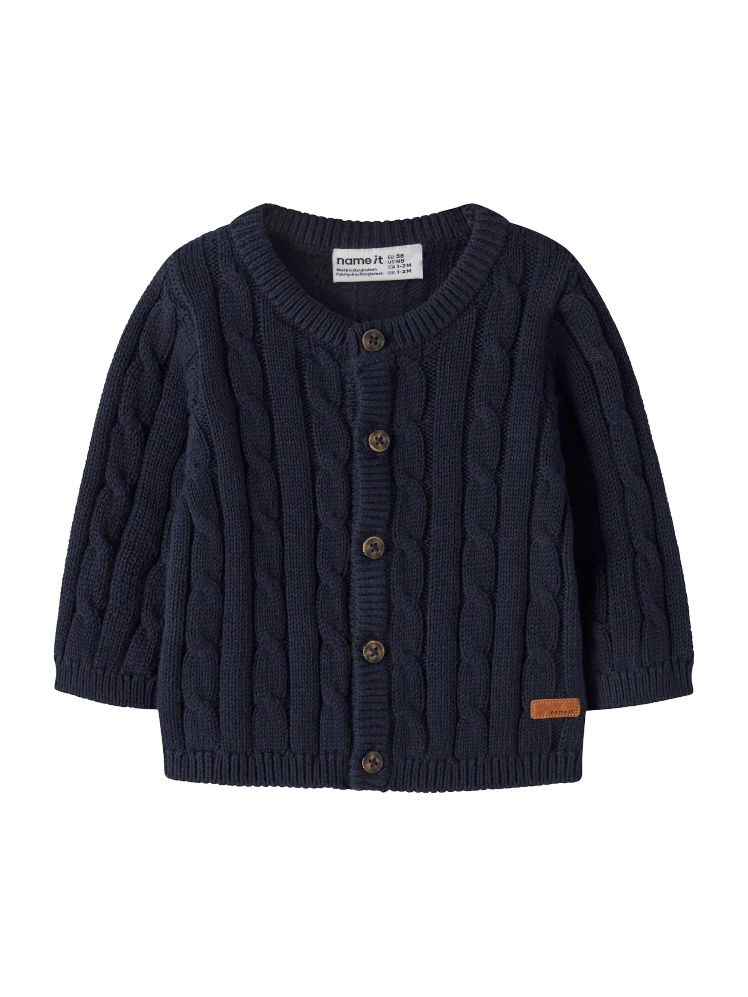 NAME IT Strickjacke 'NBMRAFFAT' in Blau: Vorderseite