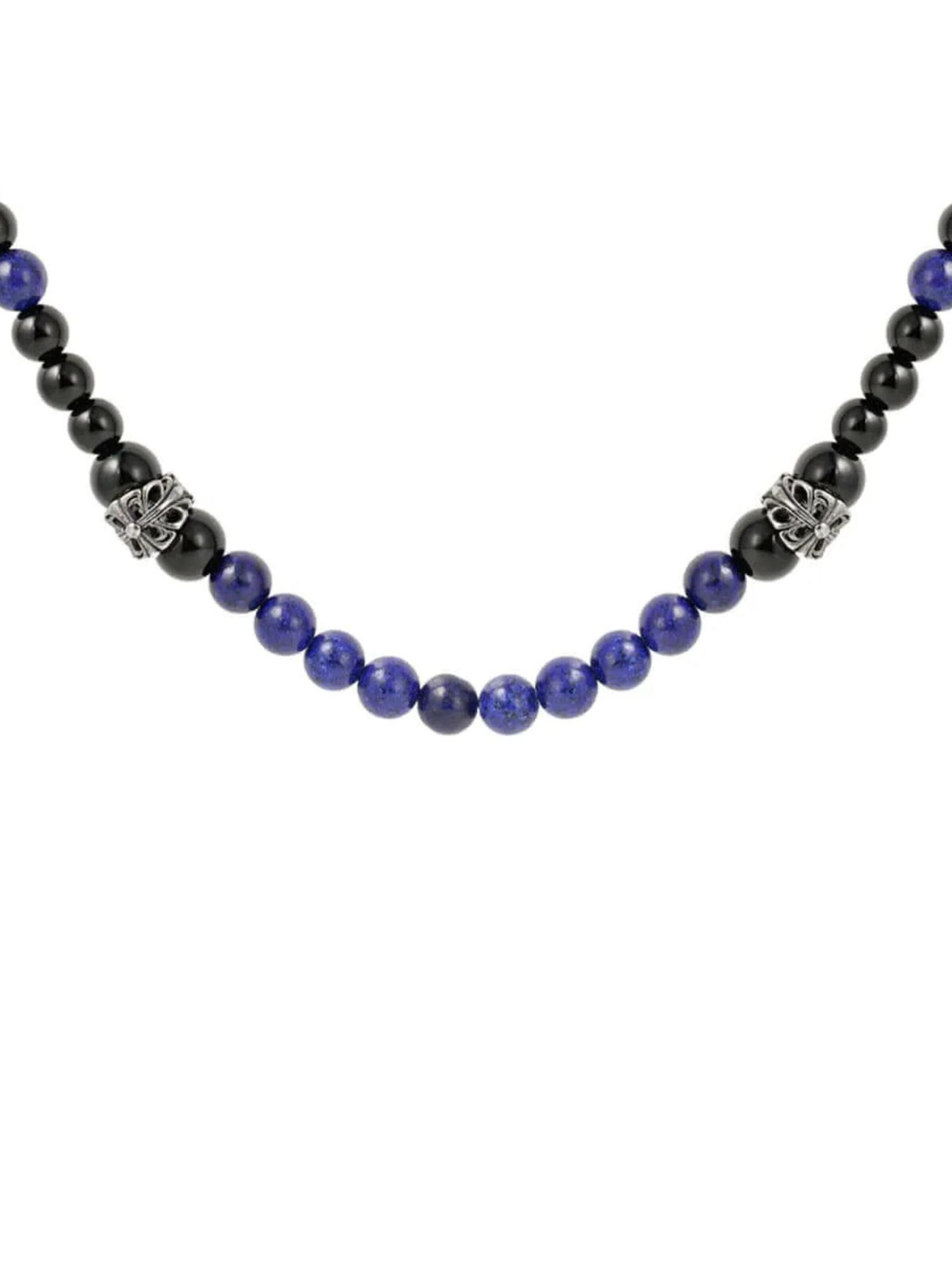 Eternal Necklace 'Schwarze Perlen' in Black: front