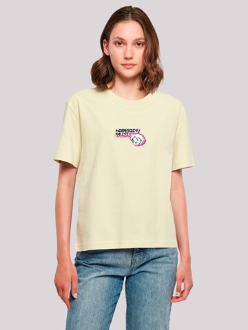 F4NT4STIC Shirt 'Heidi Homesick Heroes of Childhood' in Yellow: front