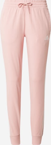 Effilé Pantalon de sport 'Essentials' ADIDAS SPORTSWEAR en rose : devant