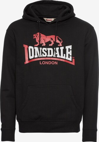 LONSDALE Sweatshirt in Black: front