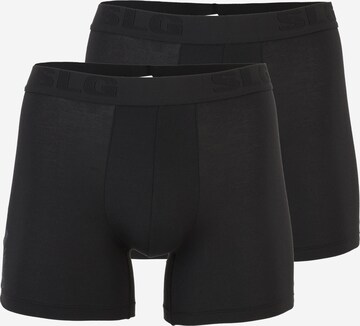 Boxers 'Base Soft' SLOGGI en noir : devant