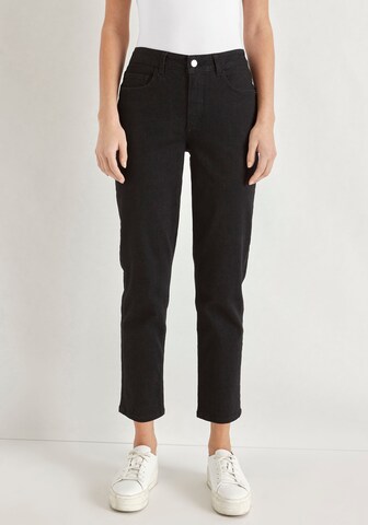 HECHTER PARIS Tapered Jeans in Black: front