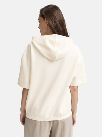 TOM TAILOR Sweatshirt in White