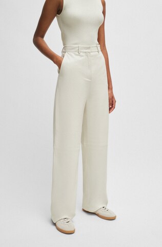 BOSS Wide Leg Hose ' Sibetha ' in Beige