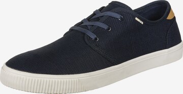 TOMS Platform trainers 'Carlo' in Blue: front