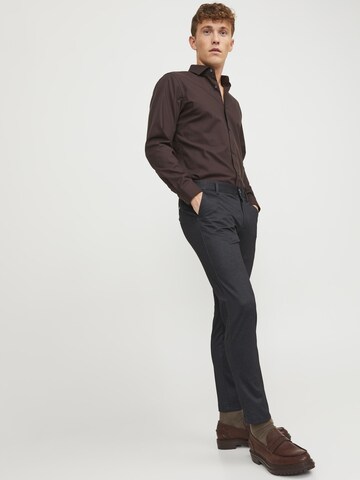JACK & JONES Slimfit Lærredsbukser 'Marco' i grå