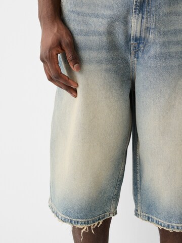 Bershka Loosefit Jeans in Blauw