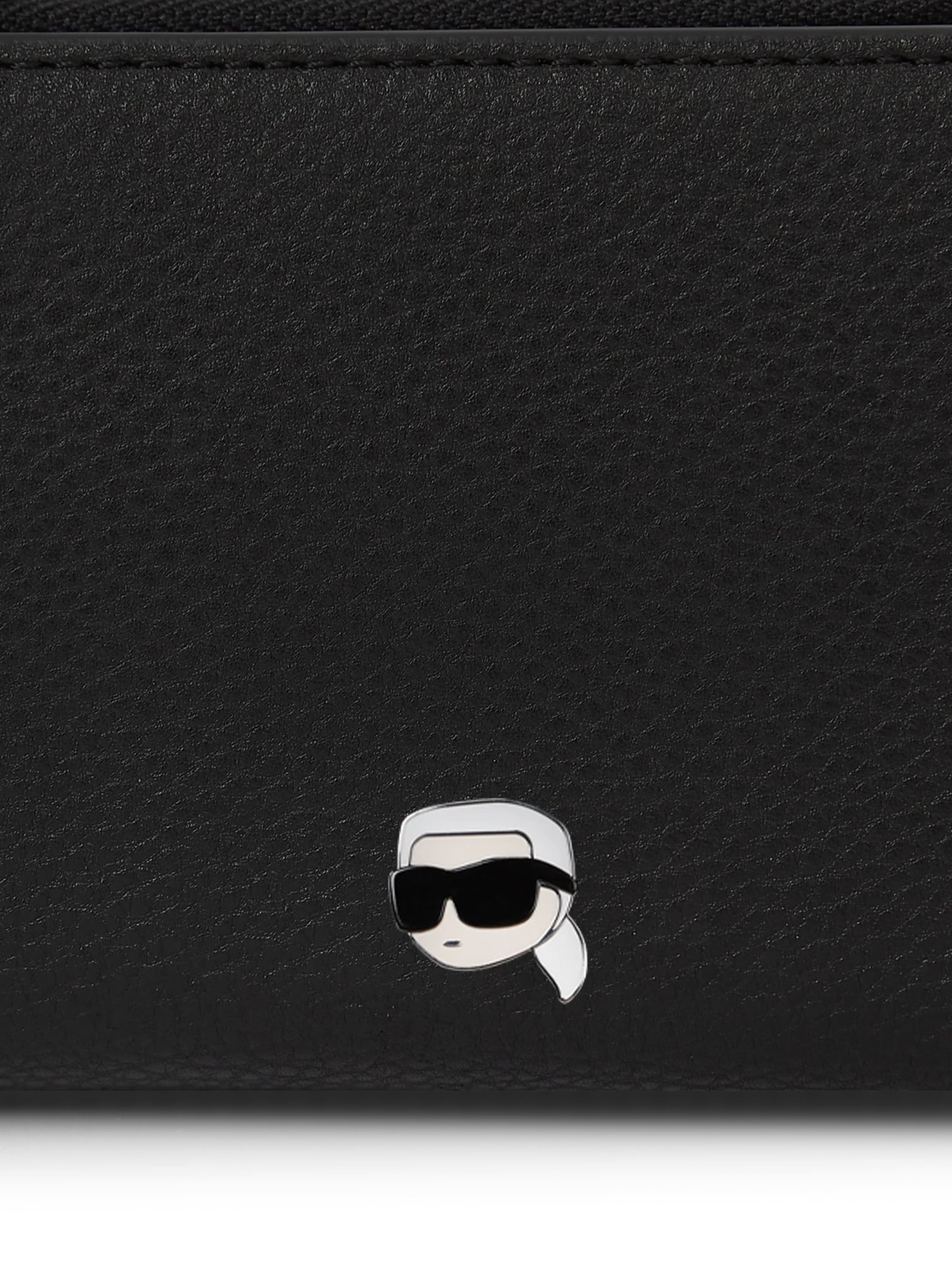Karl Lagerfeld Peněženka 'Ikon Pebble' – černá
