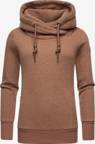 Sweat-shirt 'Gripy Bold' Ragwear en marron : devant