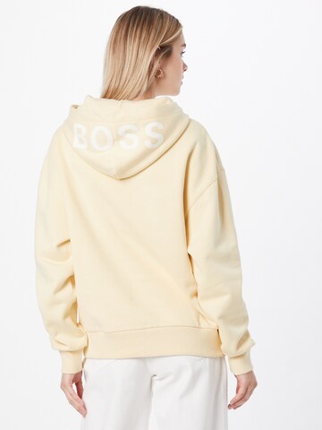 Sweat-shirt 'Econny' BOSS Black en jaune