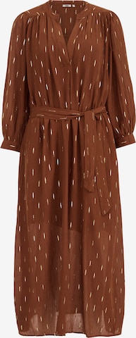 WE Fashion Dress in Brown: front