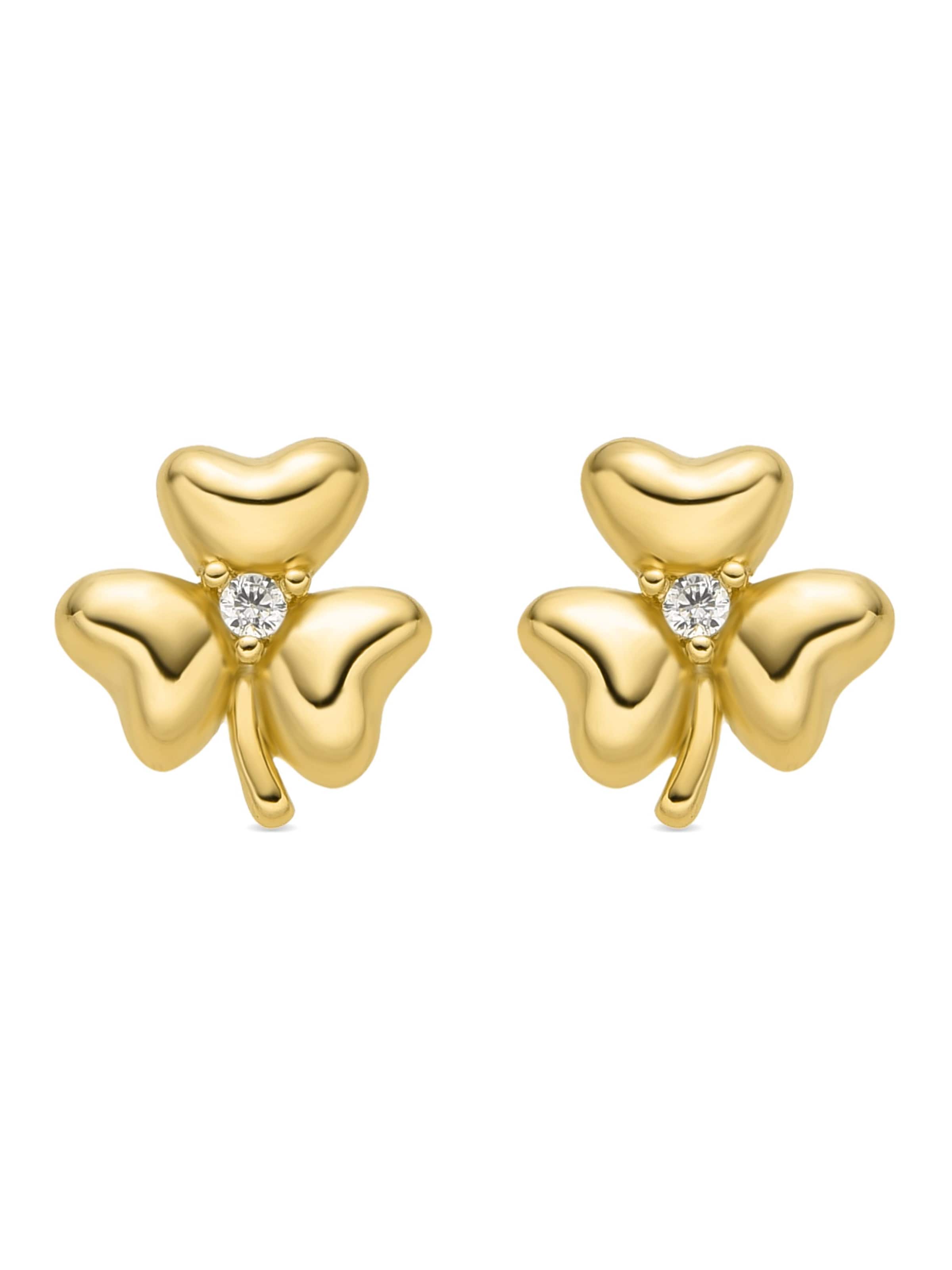 Luxenter Oorbellen 'Furne' in Wit: voorkant