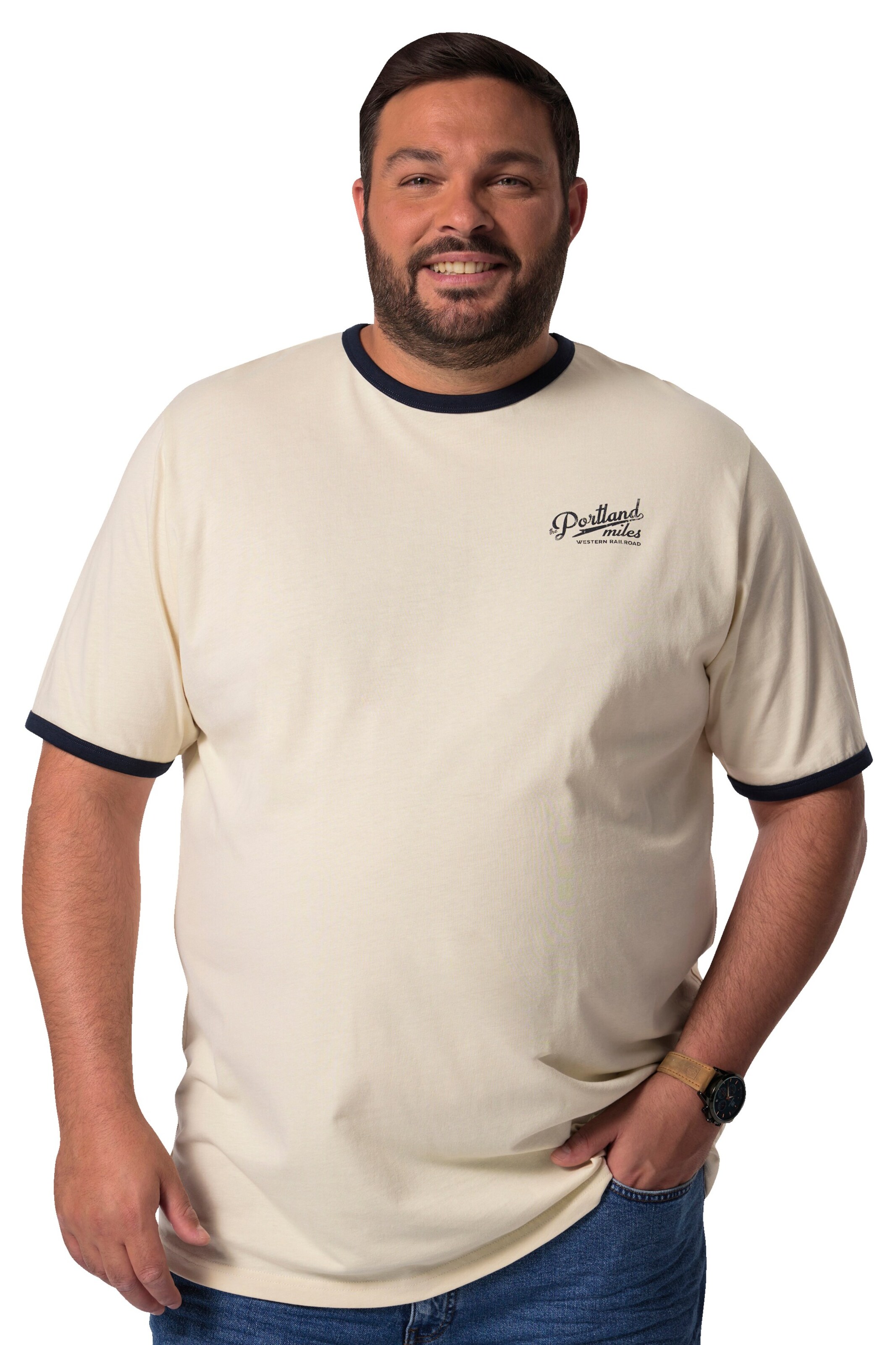 John F. Gee Shirt in Beige: front
