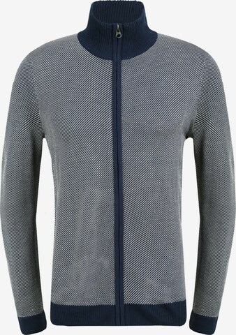 BLEND Knit Cardigan 'Londer' in Blue: front