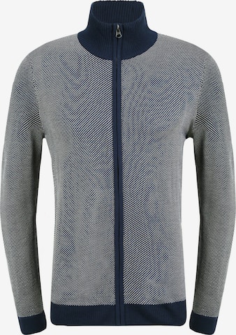 BLEND Knit Cardigan 'Londer' in Blue: front