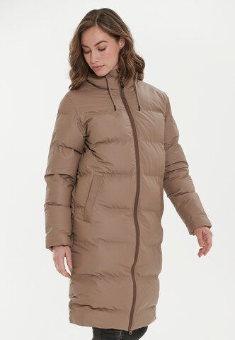 Weather Report Outdoor Coat 'Autumn' in Brown: front